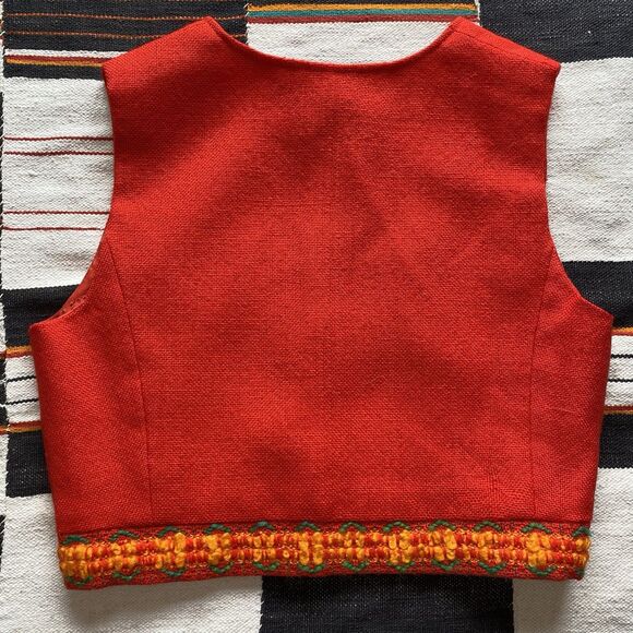 Vintage 70’s Arola Finnish Handmade Wool Maxi Skirt & Vest Set. Size Small. Rare - Picture 14 of 16